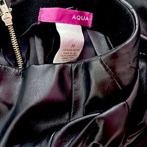 Vegan leather mini skirt